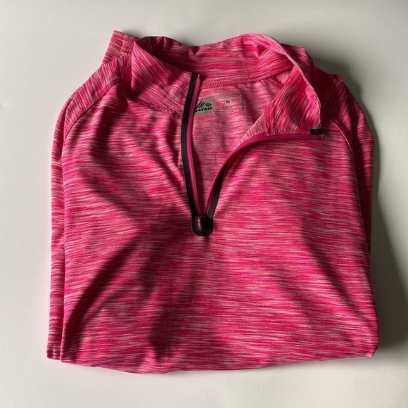 Pink marl half zip athletic dri fit jacket top Medium - Picture 8 of 12